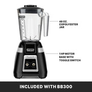 Waring Toggle Switch | Copolyester Jar / 48 Ounces / Black Countertop Blenders