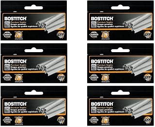 3 x Value Pack of 6 Boxes Stanley Bostitch B8 Powercrown Premium 1/4" Staples (Stcrp21151/4)