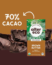 Alter Eco Brown Butter / 6 Count (Pack of 1) / Bar Candy & Chocolate Bars