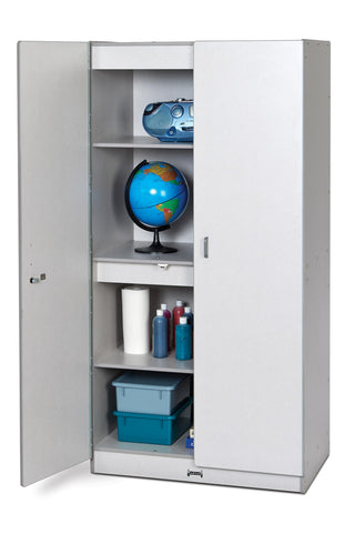 Rainbow Accents Storage Cabinet - Gray by Jonti-Craft – Large, Melamine, Grey, Model 5950JC000