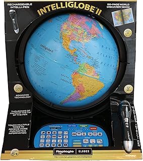 Replogle Globes Intelliglobe II Deluxe Interactive Globe, 12"