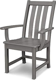 Polywood Vineyard Dining Arm Chair (Slate Grey)