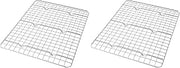 USA Pan Quarter Sheet Oven Safe Nonstick Baking and Cooling Rack (Pack of 2)