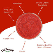 Tomato Puree - 28oz - 6 pack by Dei Fratelli – 6 pack, Pack of 6