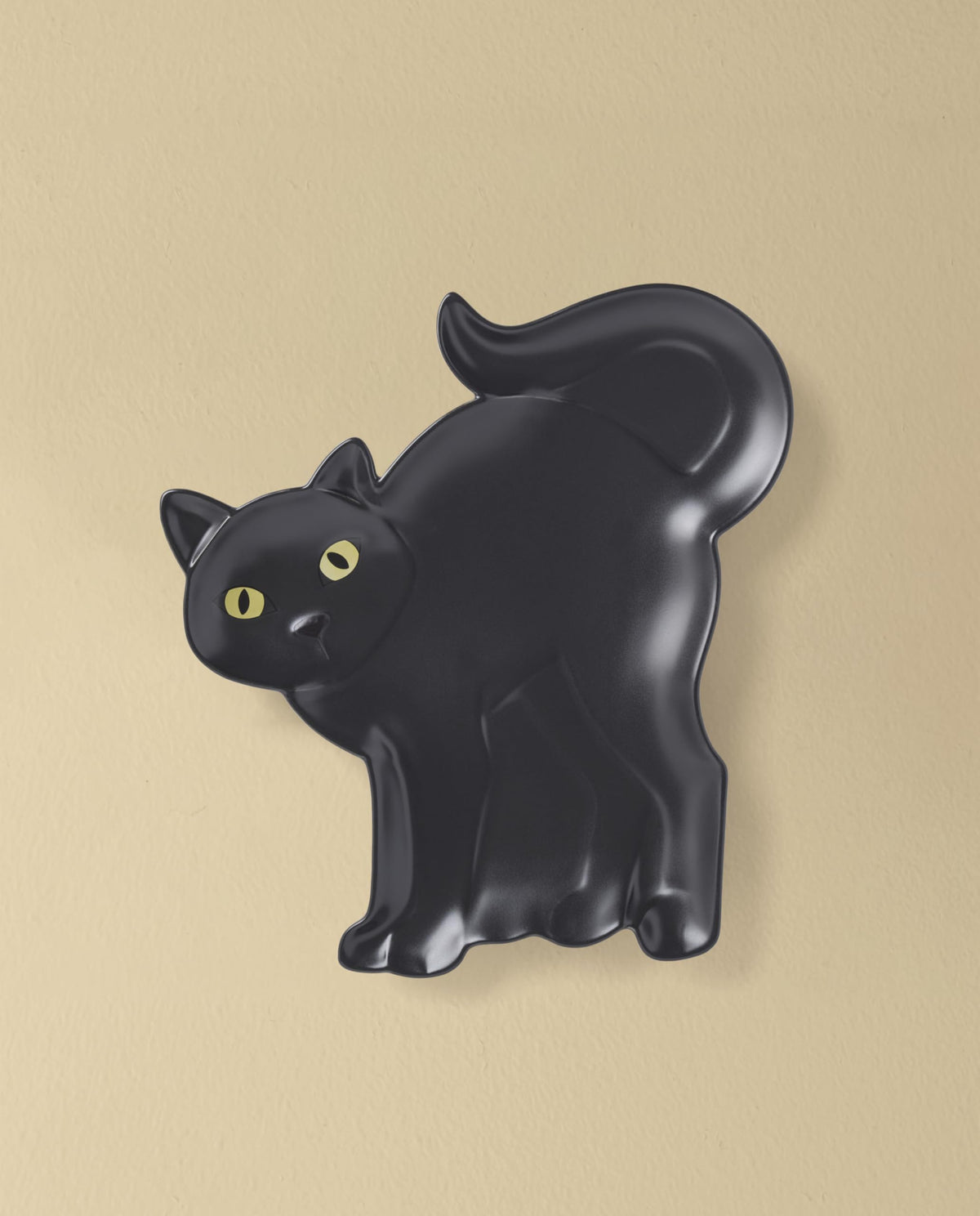 Halloween Cat Hors Doeuvres Tray by Lenox – 12.5" x 12.5" x 1.3", Porcelain, Black, Model 899236