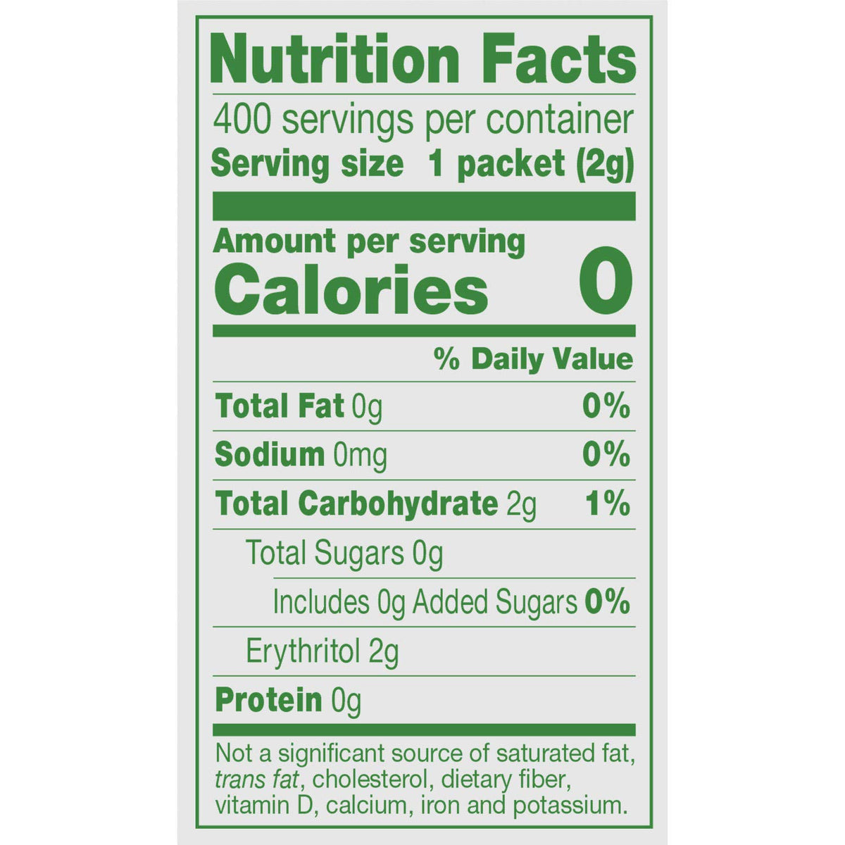 Truvia 400 ct. / 0.07 Ounce (Pack of 400) / White Stevia