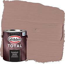 Glidden Total Exterior Paint & Primer All-in-One, Bedford Brown/Red, Semi-Gloss, 1 Gallon