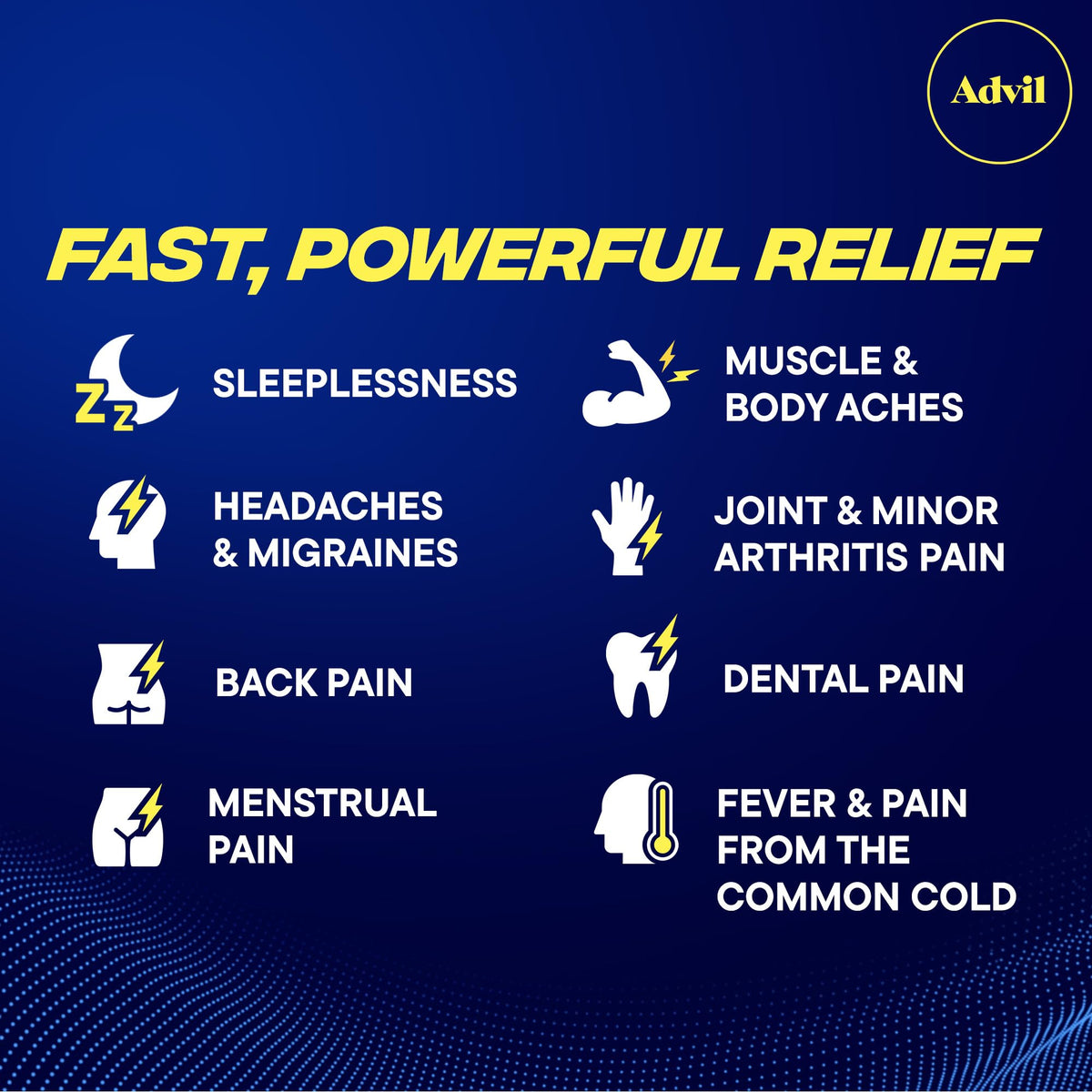 Advil 100 Count (50 Packets of 2) / 50.0 / Caplets Ibuprofen