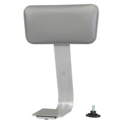 (6524HB) - 24-28" Adjustable Premium Swivel Stool with Backrest by National Public Seating – unspecified, Vinyl, Grey, Model #6524HB