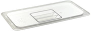 Clear Third Size Solid Commercial Cover by Winco – Third Size, Polycarbonate, Clear, Model SP7300S