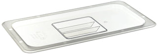 Clear Third Size Solid Commercial Cover by Winco – Third Size, Polycarbonate, Clear, Model SP7300S