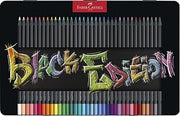 Faber-Castell Colouring Pencils Black Edition, tin of 36 tin of 12