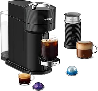 Nespresso Vertuo Next Premium Coffee Machine with Milk Frother, Black