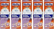 Hefty Ultra Strong Tall Kitchen Drawstring Trash Bag, Lavender Sweet Vanilla, 13 Gallon, 20 CT (Pack of 5)