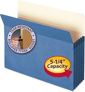 SMEAD SMD73235 73235 Blue Colored File Pockets