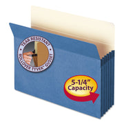 73235 Blue Colored File Pockets by SMEAD – Letter, Tyvek, Blue, Model SMD73235