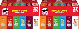 Pringles Potato Crisps Chips, Lunch Snacks, Snack Cups, Variety Pack, 19.5oz Box (27 Cups) (Pack of 2)