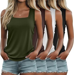 4 Pack Women's Summer Tank Tops