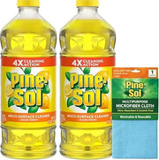 Pine-Sol Multi-Surface Cleaner, Floor Cleaner, Lemon, 96 Fluid Ounces