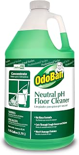 OdoBan Professional Series Neutral pH No Rinse Floor Cleaner Concentrate, 1 Gallon