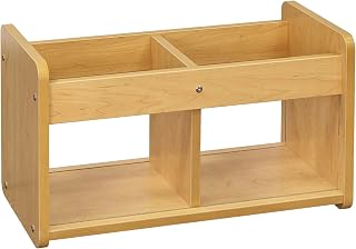 Tot Mate Kid's Book & Toy Storage Organizer, Wooden Cabinet Shelves, Cubby, Toy Shelf, Children's Bookcase for Playroom, Preschool or Classroom, Maple, 24" W x 14" H, Ready-to-Assemble