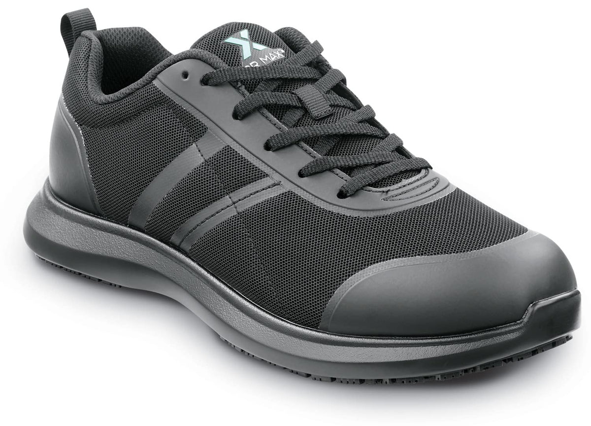 Mens Black Aiken MaxTrax Soft Toe SRO Athletic 14.0 EW by SR Max – 14 X-Wide, Black