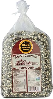 Amish Country Popcorn Blue Popcorn Kernels | Old Fashioned, Non-GMO and Gluten Free (Blue - 6 lb Bag)