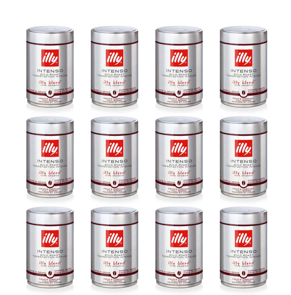 illy Intenso Bold Roast / 8.8 Ounce (Pack of 12) / No Color Roasted Coffee Beans