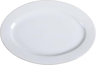 Yanco Abco Collection White Oval Platter for Catering 22" box of 4