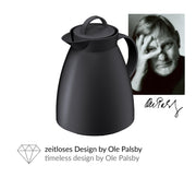 Dan 1-Liter Carafe by Alfi – 33.8 Ounces, 1 liters, Polypropylene, Black, Model 935020100