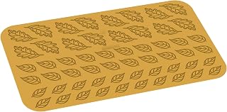 Silikomart Taiga Silicone Mold for Making Thin Leaf-Shaped Edible Garnishes
