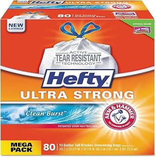 Hefty Ultra Strong Scented Tall White Kitchen Bags PCTE84558CT 240/pk