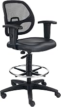 Global Industrial Interion Height Adjustable Vinyl Seat Drafting Stool with