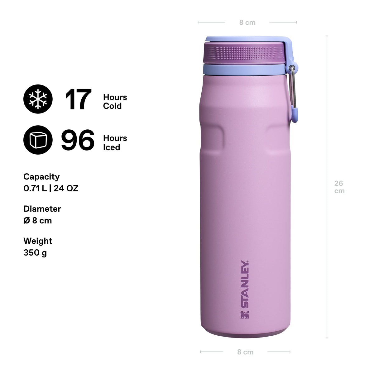 STANLEY fliederfarben / 24 Ounces / 0.71 liters Sports Water Bottles