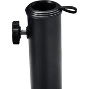Concrete Umbrella Base by Global Industrial – 18"L x 18"W x 13.5"H, Concrete, Black, Model 695474