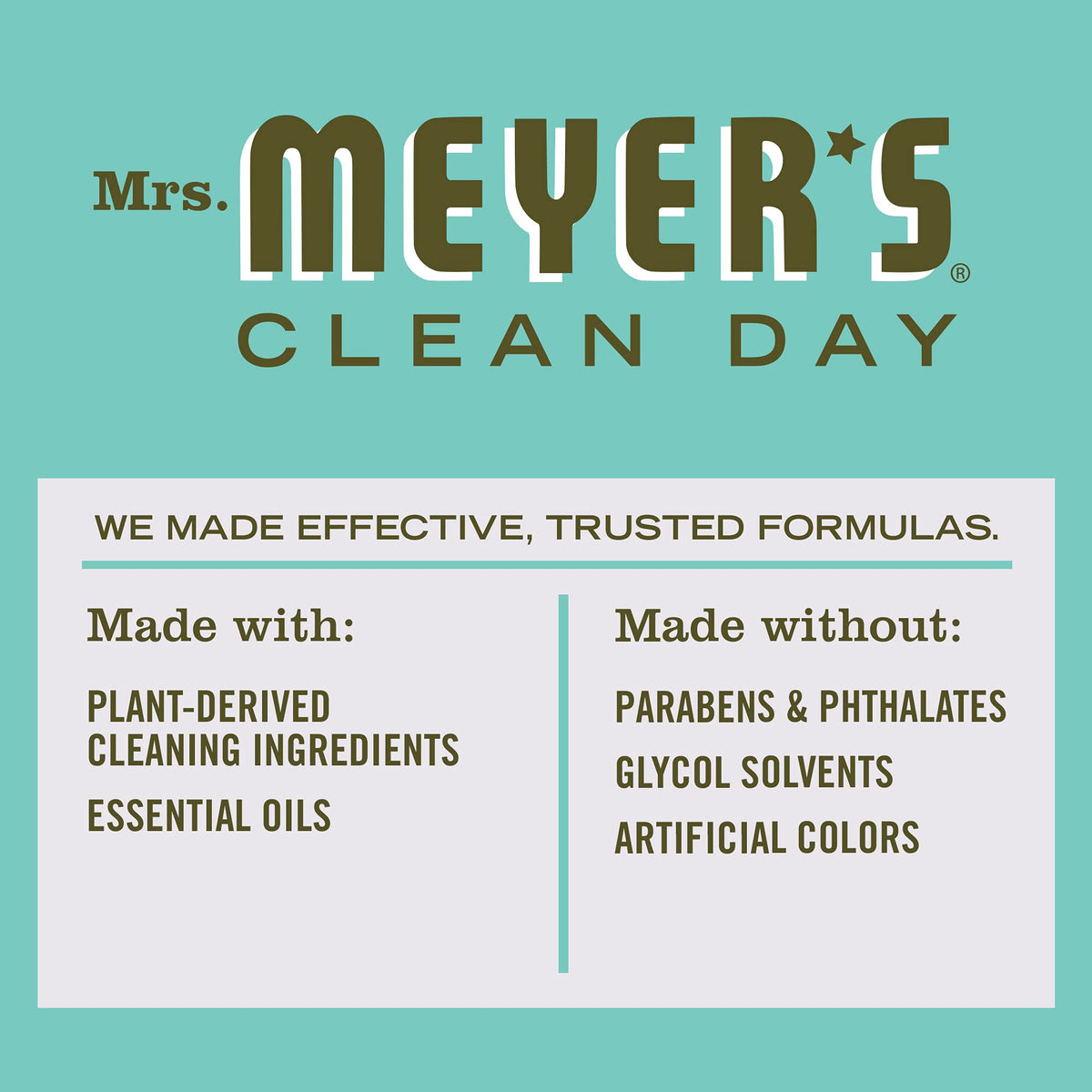 Mrs. MEYER'S Basil / 16 Fl Oz (Pack of 2) / Standard Packaging All-Purpose Cleaners
