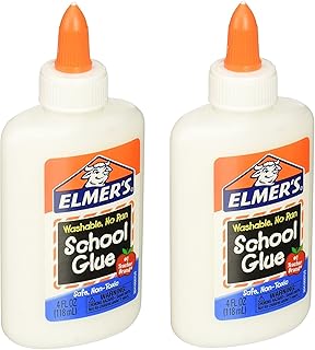 Elmer's Washable Liquid School Glue for Kids Art Projects, 4 Ounce, 2 Count