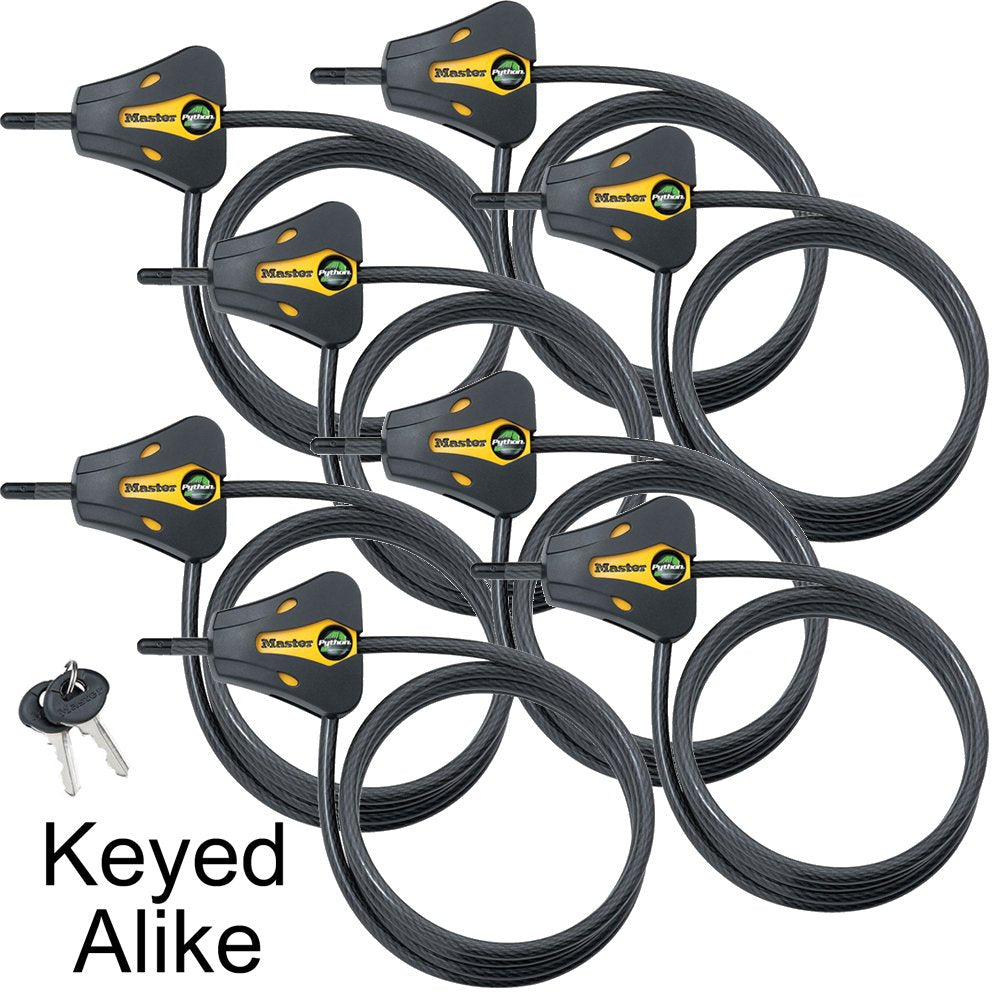 Master Lock 8 Pack / yellow and black / Modern Cables & Chains