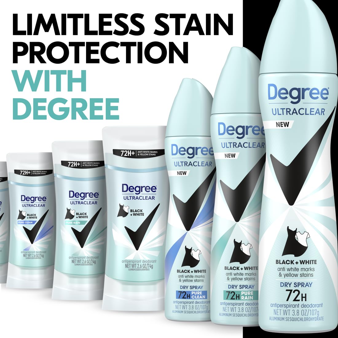 Degree 2.6 Ounce (Pack of 4) / Stick / 1 Antiperspirant Deodorant