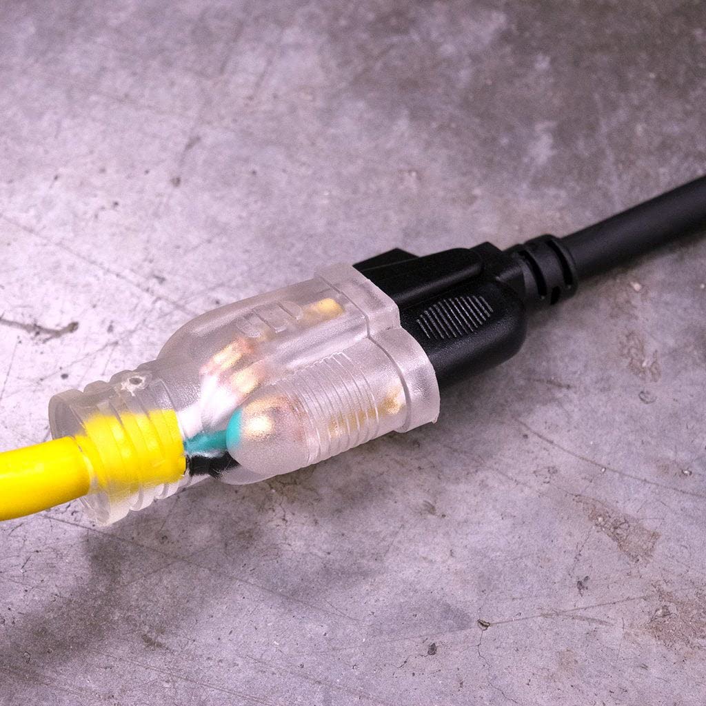 Outdoor Extension Cord by DuroMax – XPC10050A, pvc, Yellow, Model XPC10050A