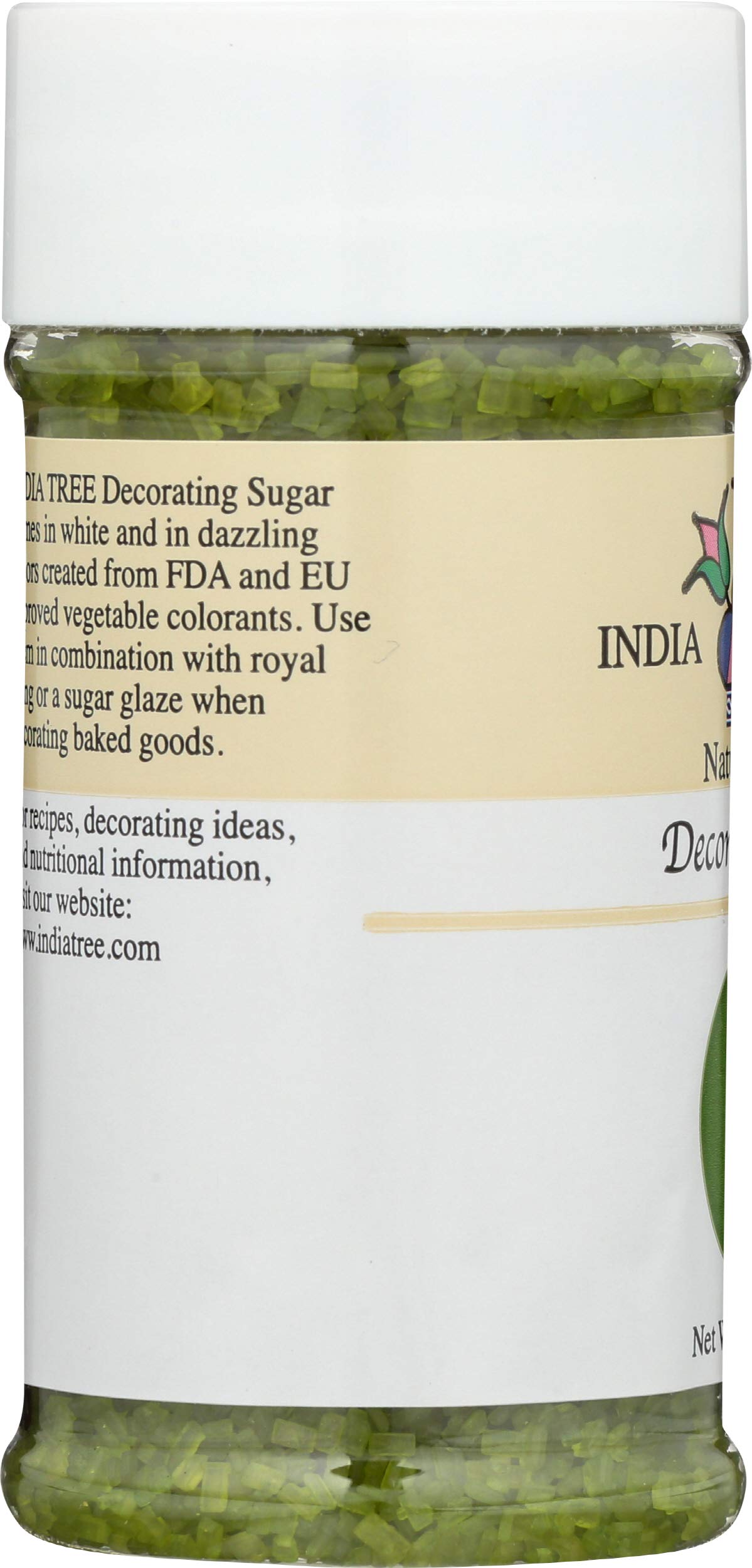 Decorating Sugar Green by India Tree – 3 Ounce, Green, Model 0734865102530