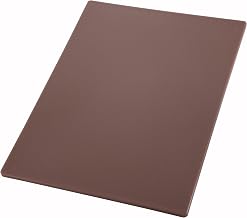 Winco 12" x 18" Brown Cutting Board | Dishwasher safe, Stain resistant, Foodservice, Great for Charcuterie, Cheese, Appetizers and Buffet Displays