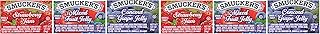 Smucker's Strawberry Jam, Mixed Fruit and Concord Grape Jelly Assortment, (0.5 Ounce) 200 Count (Pack of 2)