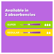 Tampons, Super Absorbency, with Leakguard Braid, Unscented, 14 Ct by Tampax – Rubber, Model Radiant