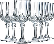 Cristal D'Arques Paris Longchamp - Wine Glass 170 ml - Pack of 6 - Made from Kwarx - Reinforced Packaging - Shine, Transparency, and High Resistance