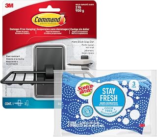 Scotch-Brite Stay Fresh Sponge & Command Storage Bundle