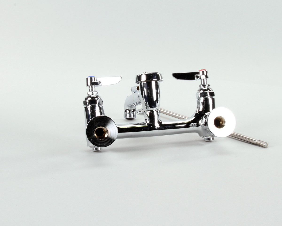 Service Sink Faucet Wall Mount by T&S Brass – Brass, Silver, Model B-0665-BSTP