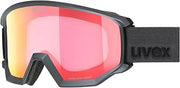 Uvex Athletic CV Contrast Enhancing Ski Goggles with Anti-Fog Coating in Angular Retro Design for Men and Women