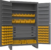 Durham JCBDLP724RDR-95 Bin Cabinet, 78" Overall Height, 48" Overall Width, Total Number of Bins 72