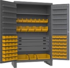 Durham JCBDLP724RDR-95 Bin Cabinet, 78" Overall Height, 48" Overall Width, Total Number of Bins 72